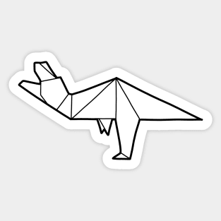 Origami T-Rex Sticker